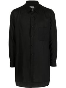 Yohji Yamamoto chemise à poche poitrine - Noir