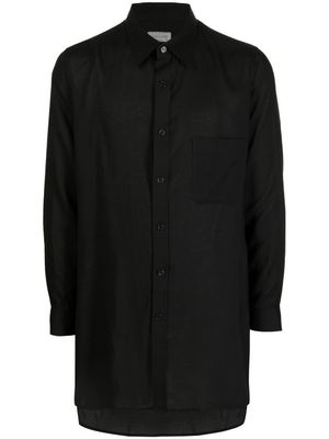 Yohji Yamamoto chemise à poche poitrine - Noir