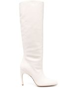 Stuart Weitzman bottines Luxecurve 100 mm en cuir - Blanc - thumbnail