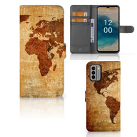 Nokia G22 Flip Cover Wereldkaart