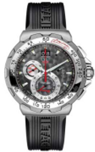 Horlogeband Tag Heuer CAH101D / BT6040 Kunststof/Plastic Zwart 22mm