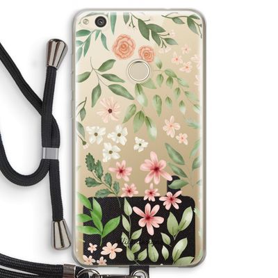 Botanical sweet flower heaven: Huawei Ascend P8 Lite (2017) Transparant Hoesje met koord
