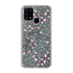 Sierlijke bloemen: Samsung Galaxy M31 Transparant Hoesje