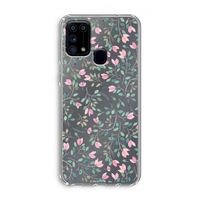Sierlijke bloemen: Samsung Galaxy M31 Transparant Hoesje