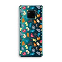 Kleurrijke katten: Huawei Mate 20 Pro Transparant Hoesje