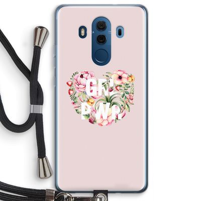 GRL PWR Flower: Huawei Mate 10 Pro Transparant Hoesje met koord