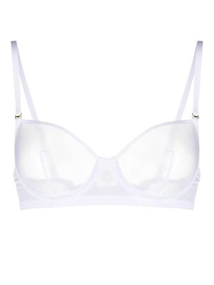 Maison Close soutien-gorge Corps à Corps à balconnets - Blanc