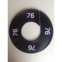 Maatring 9cm zwart/wit 76