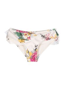 ZIMMERMANN Kids bas de bikini Clover à volants - Multicolore