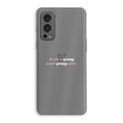 uzelf graag zien: OnePlus Nord 2 5G Transparant Hoesje