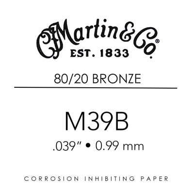 Martin M39B Losse Snaar .039 - 80/20 Brons voor Akoestische Gitaar OP=OP