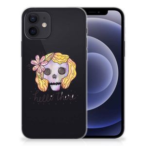 Silicone Back Case iPhone 12 | 12 Pro (6.1") Boho Skull