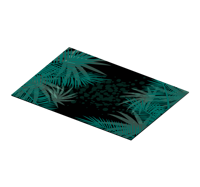 Placemat kleuren Tropische groene planten