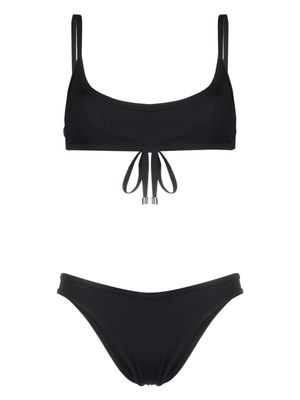 The Attico bikini en maille fine à design nervuré - Noir