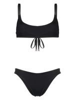 The Attico bikini en maille fine à design nervuré - Noir