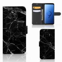 Samsung Galaxy S9 Plus | Bookcase | Marmer Zwart - Origineel Cadeau Vader