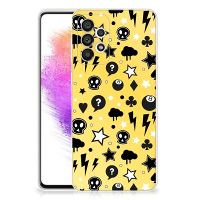 Silicone Back Case Samsung Galaxy A73 5G Punk Geel Silicone Back Case Samsung Galaxy A73 5G Punk Geel