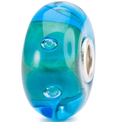 Trollbeads TGLBE-10469 Kraal Uranus zilver-glas