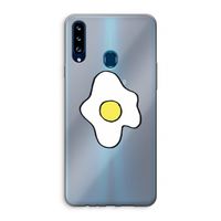 Spiegelei: Samsung Galaxy A20s Transparant Hoesje Spiegelei: Samsung Galaxy A20s Transparant Hoesje