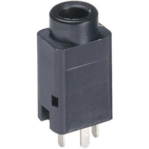 Lumberg 1502 01 Jackplug 3,5 mm Bus, inbouw verticaal Aantal polen: 3 Stereo Zwart 1 stuk(s)