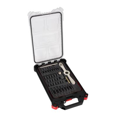Milwaukee Tap- en snijset | Metrisch | PACKOUT™ | Hex-LOK™ 2-in-1 handgreep | 38-delig - 4932498721