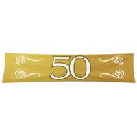 50 jaar decoratie banner 180 x 40 cm
