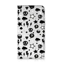 Mobiel BookCase iPhone 13 Silver Punk - thumbnail