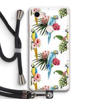 Kleurrijke papegaaien: Pixel 3 Transparant Hoesje met koord