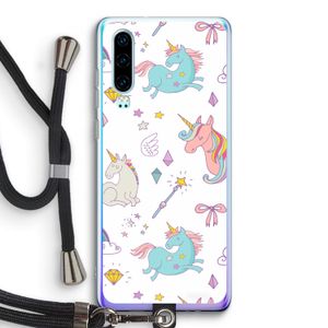 Fantasiewereld: Huawei P30 Transparant Hoesje met koord