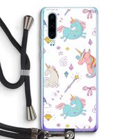 Fantasiewereld: Huawei P30 Transparant Hoesje met koord