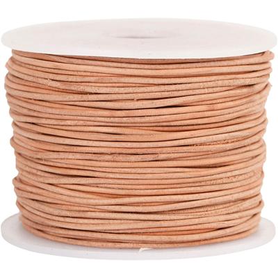 Creativ Company Leerkoord, dikte 1 mm, beige, 50 m/ 1 rol