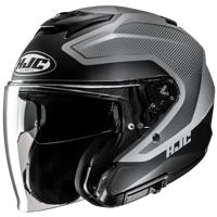 HJC i31 Tevis, Jethelm of scooter helm, Mat grijs Zwart