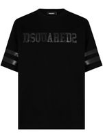 DSQUARED2 t-shirt en coton à logo appliqué - Noir - thumbnail