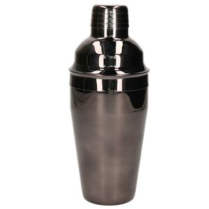 Cocktailshaker - 550 ml- zwart -RVS