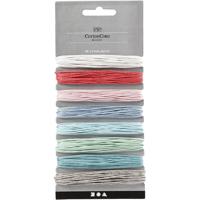 Creativ Company Katoenkoord, dikte 1 mm, pastelkleuren, 8x5 m/ 1 doos