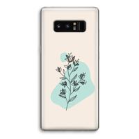 Violets are blue: Samsung Galaxy Note 8 Transparant Hoesje
