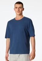 Schiesser Schiesser Heren Shirt 1/2 atlantic blue 183545 58/3XL