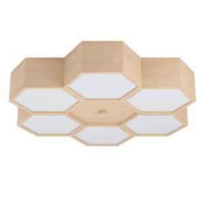 Eglo Houten plafondlamp Mirlas 6-lichts 98863