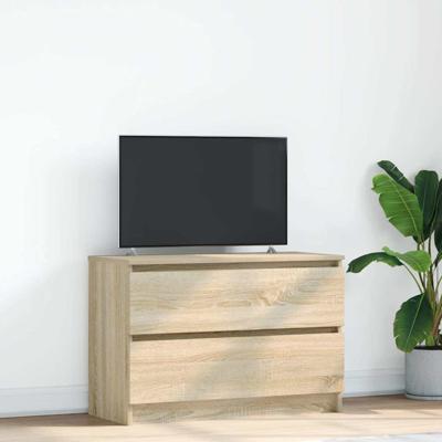 Tv-meubel 80x35x54 cm spaanplaat sonoma eikenkleurig