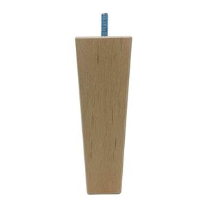 Meubelpoot taps 5,5 bij 5,5 cm en hoogte 16 cm van massief hout (M8)