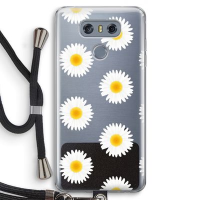 Margrietjes: LG G6 Transparant Hoesje met koord