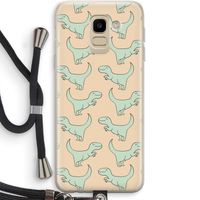 Dinos: Samsung Galaxy J6 (2018) Transparant Hoesje met koord