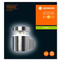 LEDVANCE ENDURA STYLE Cylinder Buitengebruik muurverlichting Niet-verwisselbare lamp(en) LED Roestvrijstaal - thumbnail