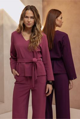 Vesper twill top - vintage berry - 13361