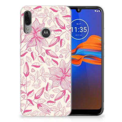 Motorola Moto E6 Plus | TPU Case | Pink Flowers