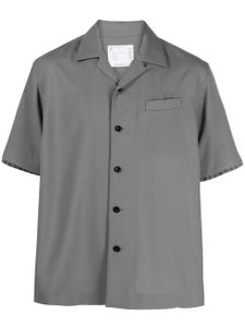 sacai chemise Suiting à manches courtes - Vert