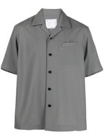 sacai chemise Suiting à manches courtes - Vert