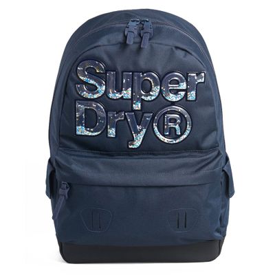Superdry Montana Stripe Aqua Star Backpack Dark Navy