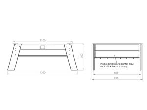 EXIT Aksent zandtafel XL