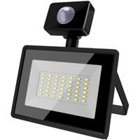 LED Breedstraler met Sensor - Velvalux Glowlit - 30 Watt - Helder/Koud Wit 6500K - Waterdicht IP65 - Flikkervrij - thumbnail